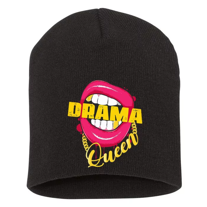 Drama Queen Woman Outfit Short Acrylic Beanie