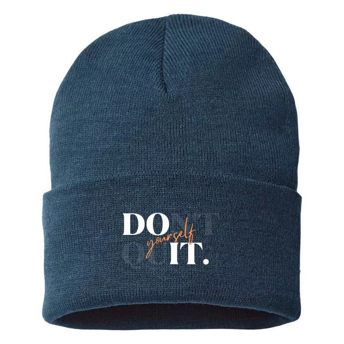 Don't Quit Yourself Motivational Sustainable Knit Beanie