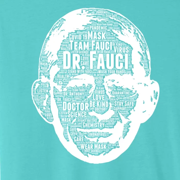 Dr. Fauci Word Face Portrait ChromaSoft Performance T-Shirt