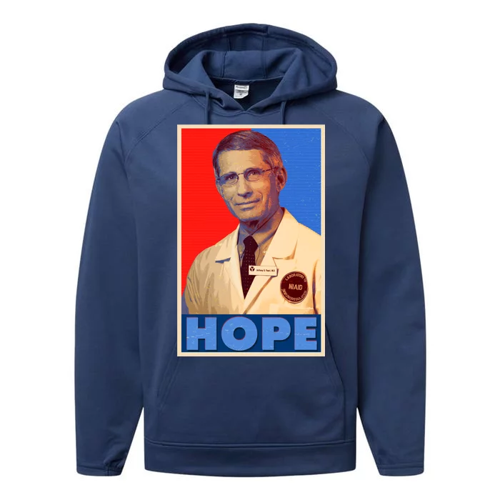 Dr Anthony Fauci Hope Performance Fleece Hoodie