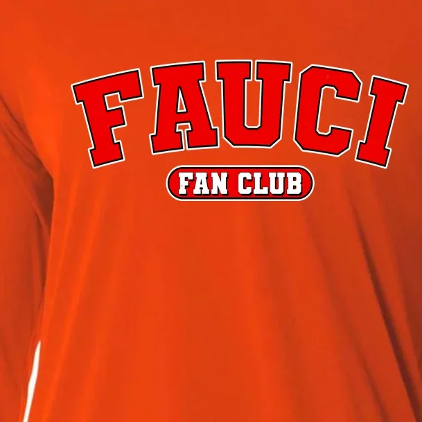 Dr Fauci Fan Club Logo Cooling Performance Long Sleeve Crew