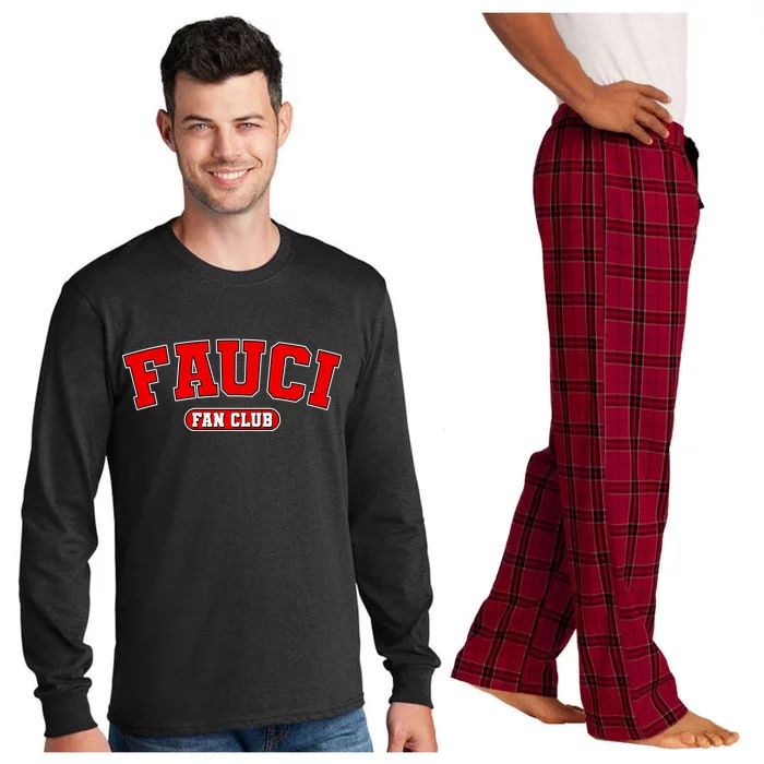 Dr Fauci Fan Club Logo Long Sleeve Pajama Set