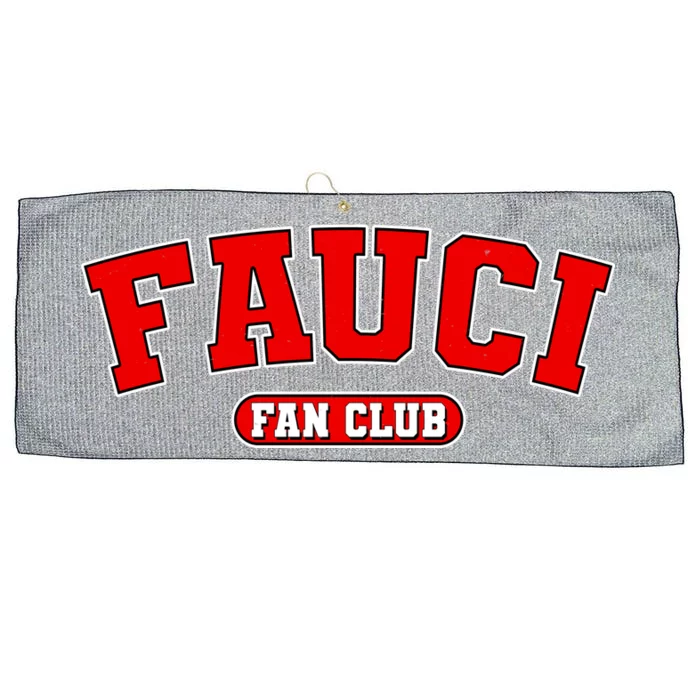 Dr Fauci Fan Club Logo Large Microfiber Waffle Golf Towel