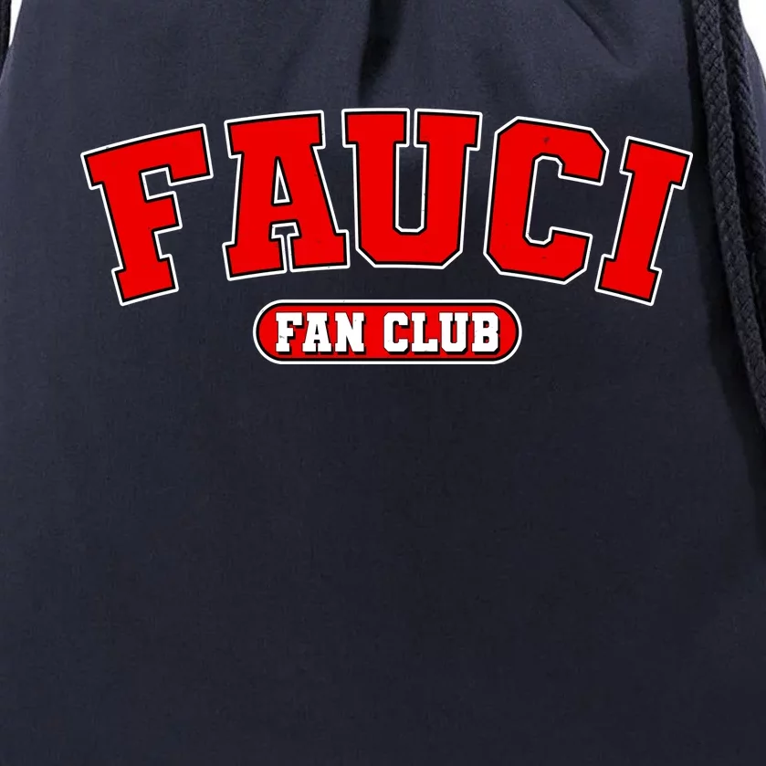 Dr Fauci Fan Club Logo Drawstring Bag