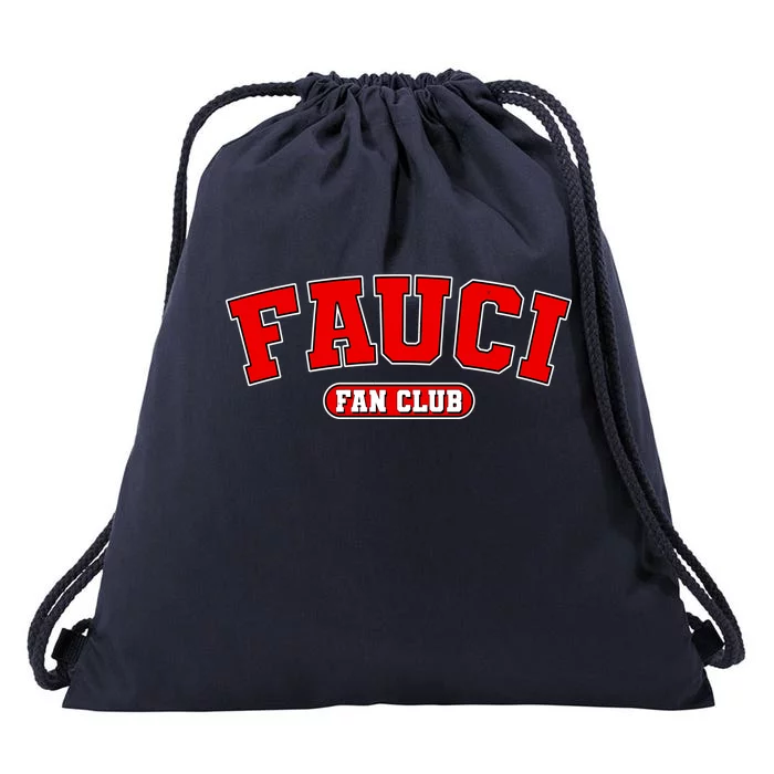 Dr Fauci Fan Club Logo Drawstring Bag