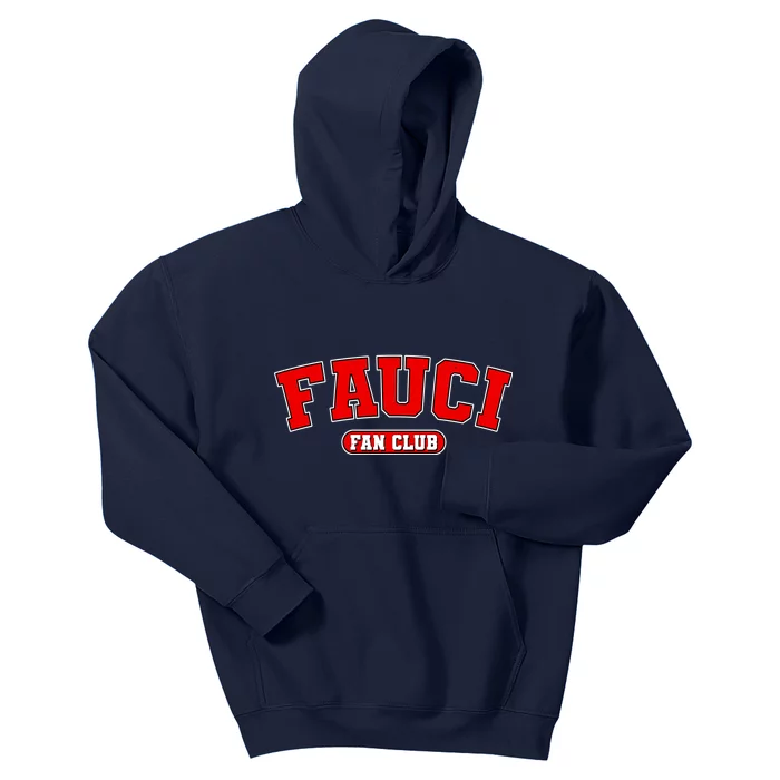 Dr Fauci Fan Club Logo Kids Hoodie