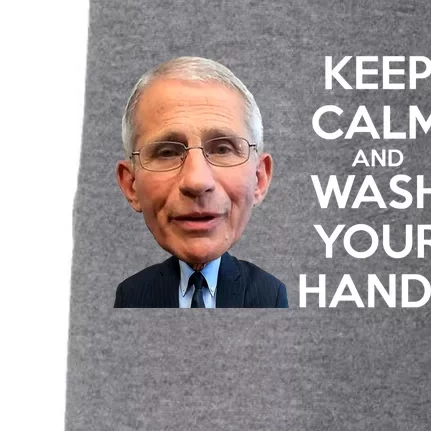 Dr Fauci Keep Calm And Wash Your Hands Doggie 3-End Fleece Hoodie