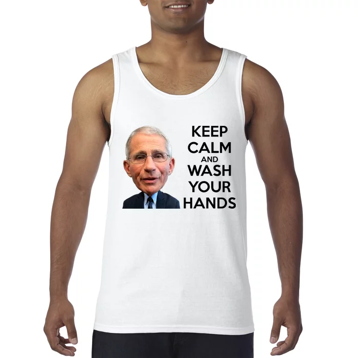 Dr Fauci Keep Calm And Wash Your Hands Tank Top