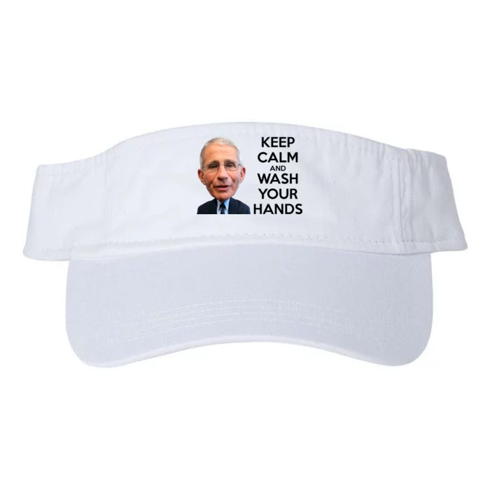 Dr Fauci Keep Calm And Wash Your Hands Valucap Bio-Washed Visor