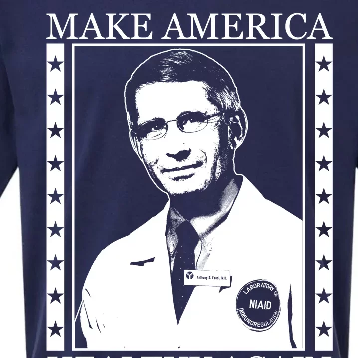 Dr Fauci Make America Healthy Again Sueded Cloud Jersey T-Shirt