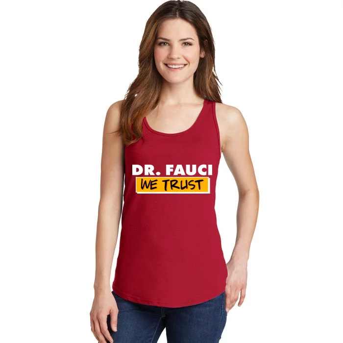 Dr Fauci We Trust Ladies Essential Tank