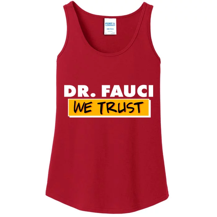 Dr Fauci We Trust Ladies Essential Tank