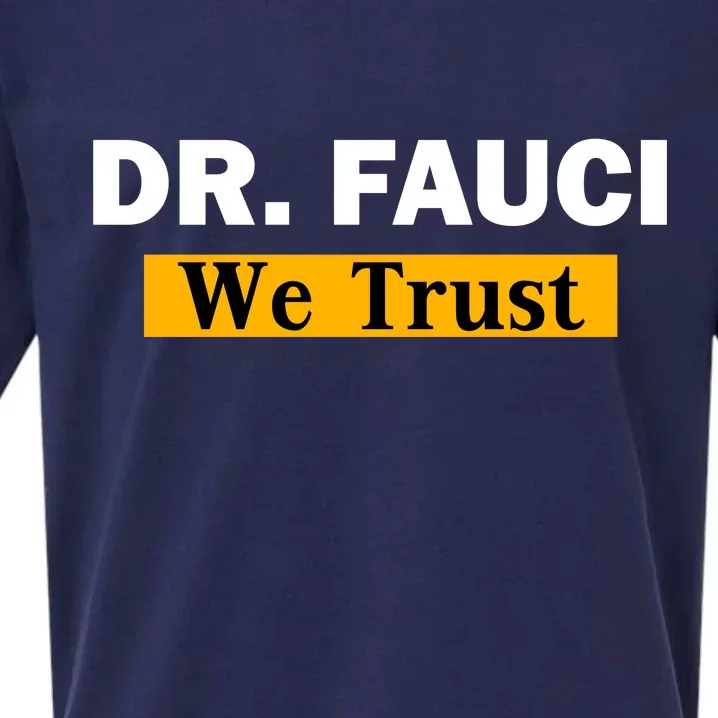 Dr Fauci We Trust I Love Fauci Sueded Cloud Jersey T-Shirt