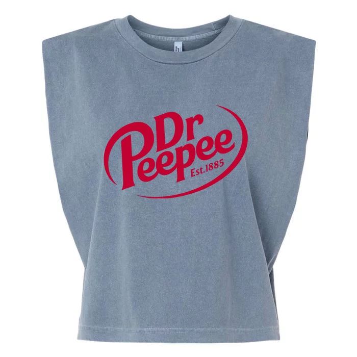 Dr Peepee Soda Pop Logo Garment-Dyed Women's Muscle Tee