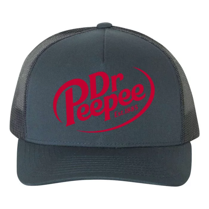 Dr Peepee Soda Pop Logo Yupoong Adult 5-Panel Trucker Hat