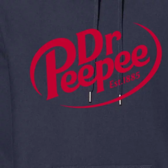 Dr Peepee Soda Pop Logo Premium Hoodie