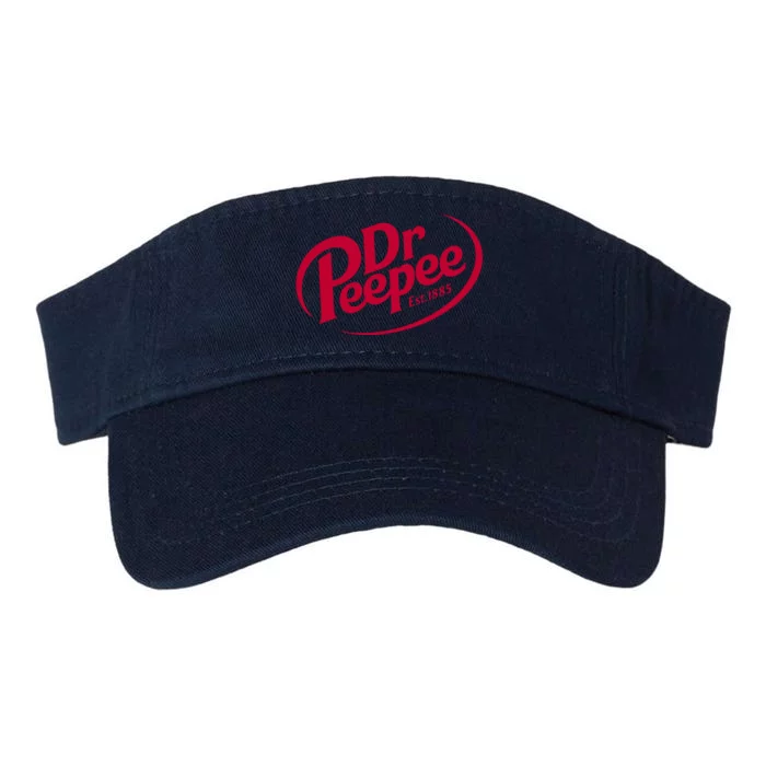 Dr Peepee Soda Pop Logo Valucap Bio-Washed Visor