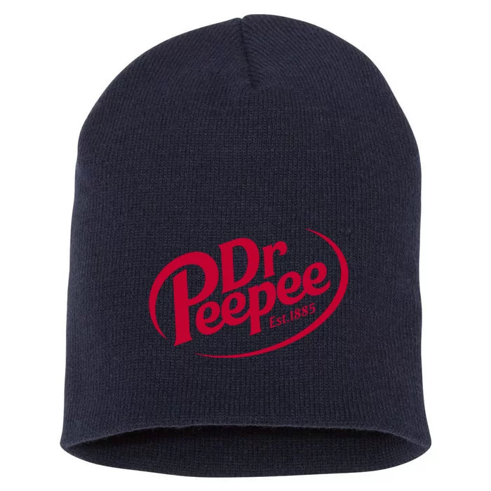 Dr Peepee Soda Pop Logo Short Acrylic Beanie