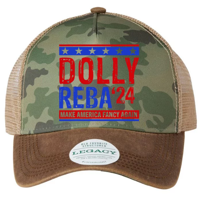 D.O.L.L.Y R.E.B.A 24 Make America Fancy Again Legacy Tie Dye Trucker Hat