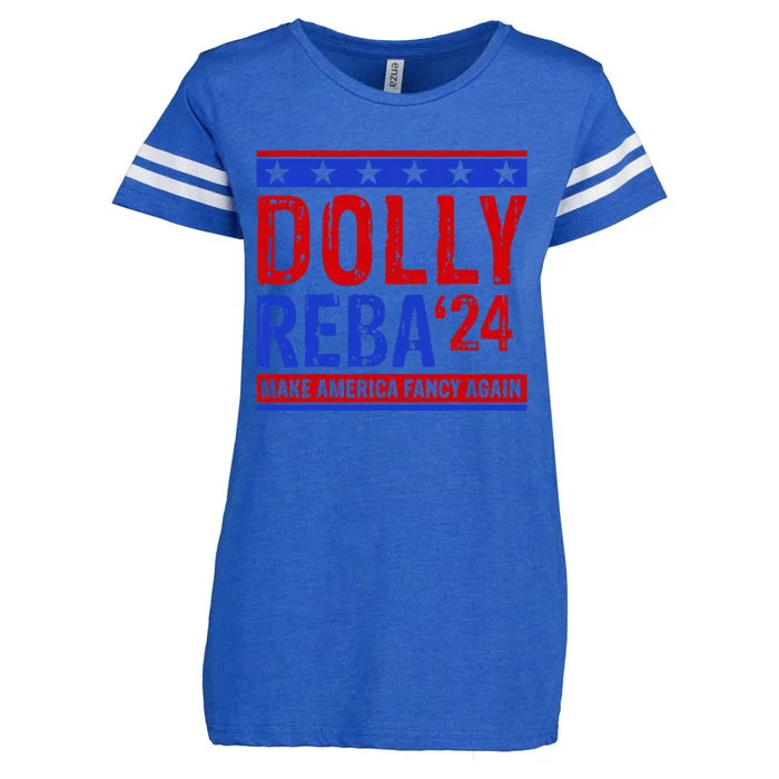 D.O.L.L.Y R.E.B.A 24 Make America Fancy Again Enza Ladies Jersey Football T-Shirt