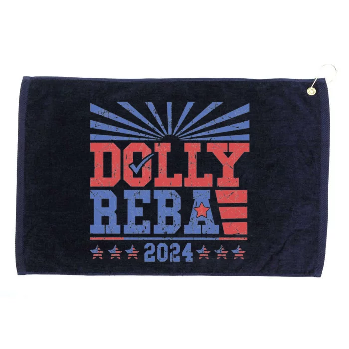 Dolly Reba 2024 USA FLAG Grommeted Golf Towel