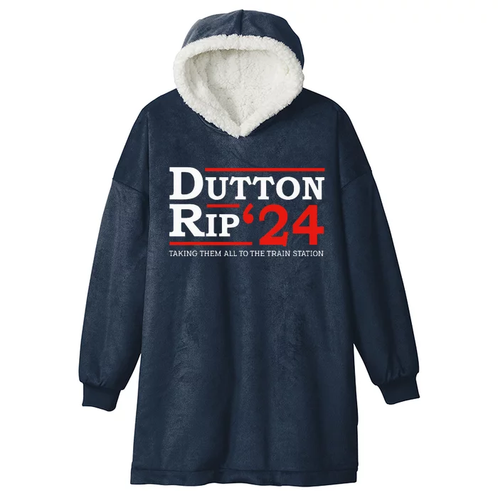 D.U.T.T.O.N. Rip 2024 President Day 4th Of July Hooded Wearable Blanket