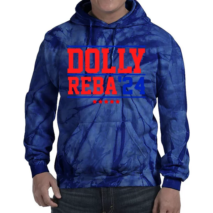 Dolly Reba 2024 Funny Political Tie Dye Hoodie