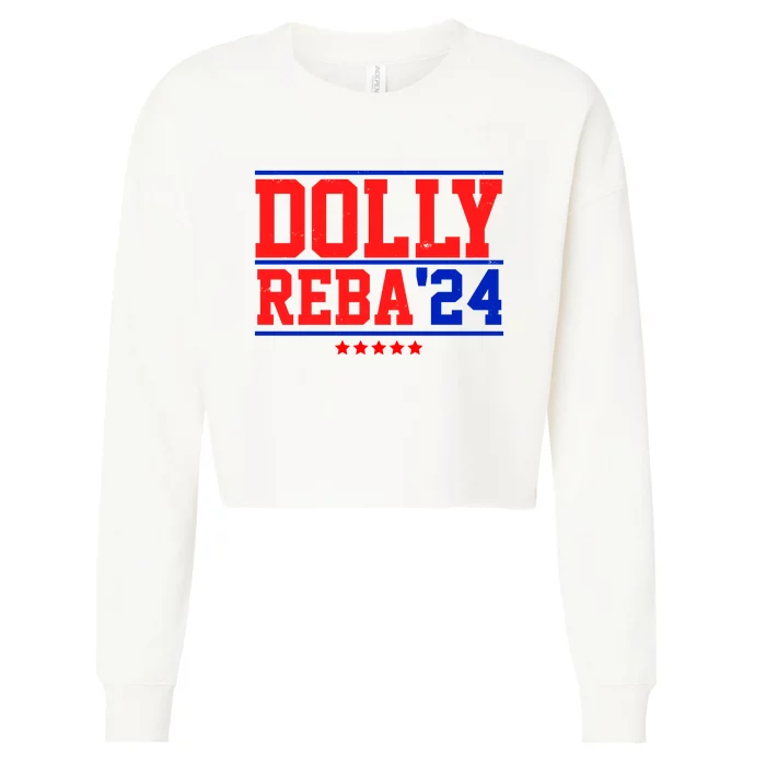 Dolly Reba 2024 Funny Political Cropped Pullover Crew