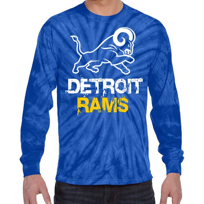 Detroit Rams 2022 Football Champions Tie-Dye Long Sleeve Shirt