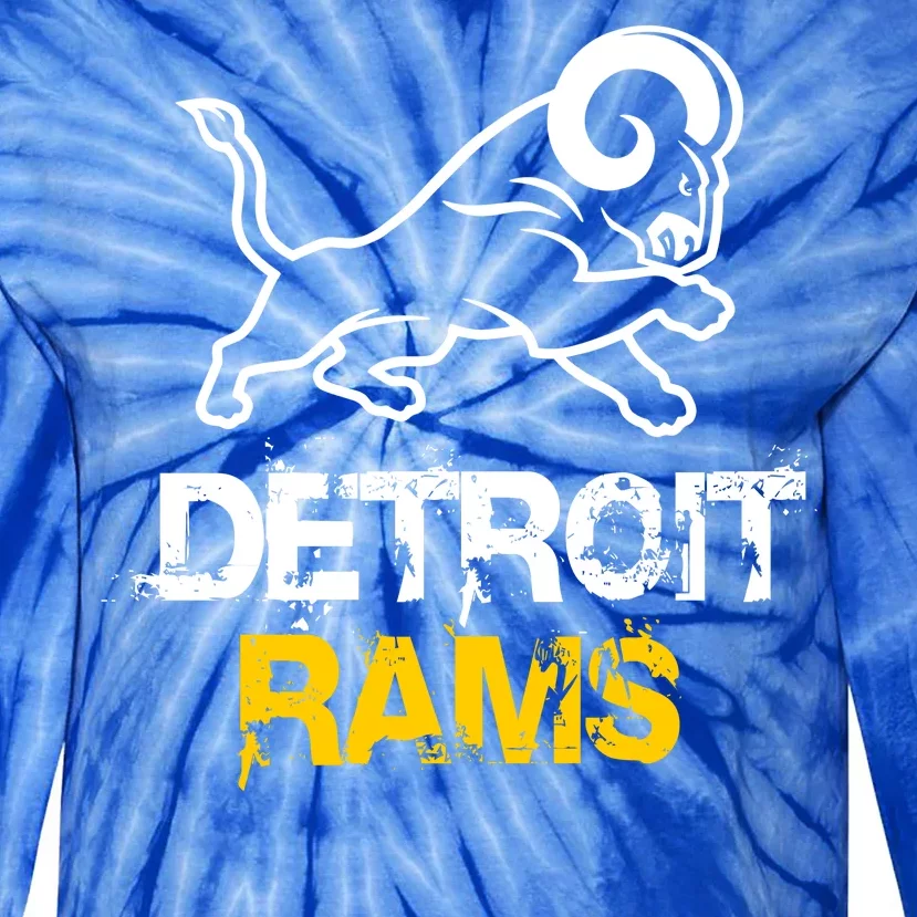 Detroit Rams 2022 Football Champions Tie-Dye Long Sleeve Shirt