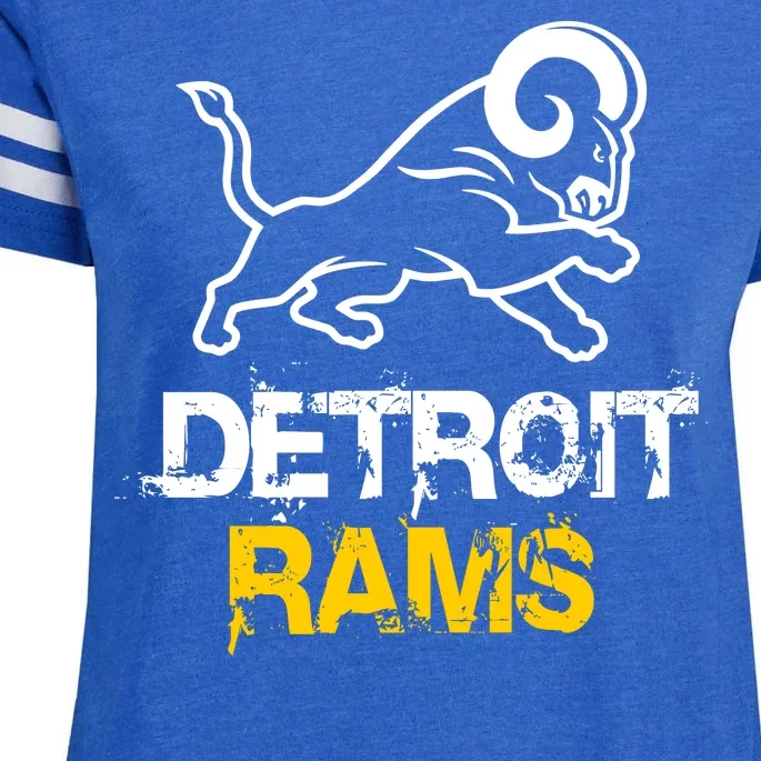 Detroit Rams 2022 Football Champions Enza Ladies Jersey Football T-Shirt