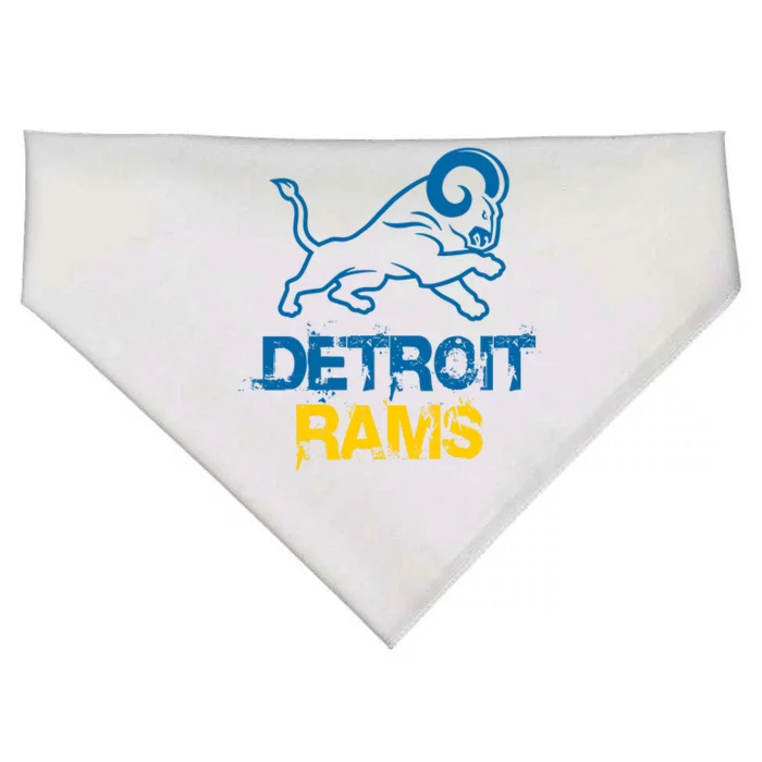 Detroit Rams 2022 Football Champions USA-Made Doggie Bandana