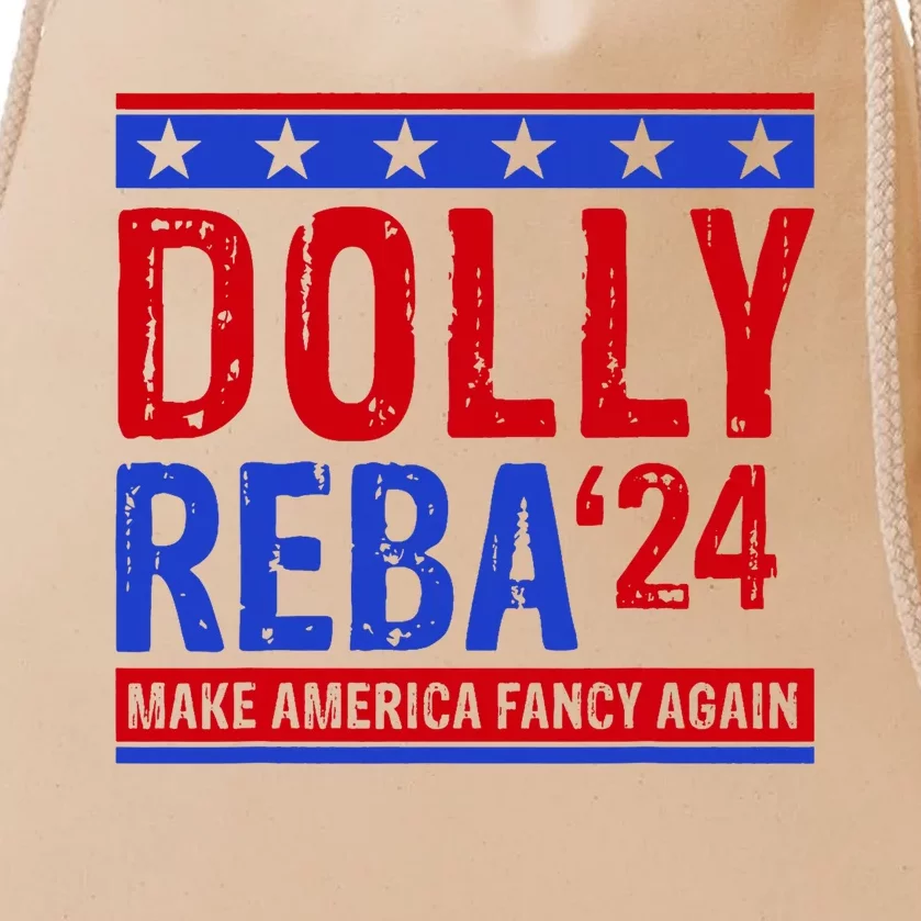 Dolly Reba 24 Make America Fancy Again Drawstring Bag