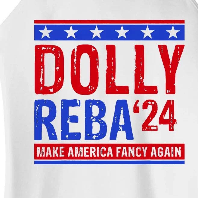 Dolly Reba 24 Make America Fancy Again Women’s Perfect Tri Rocker Tank