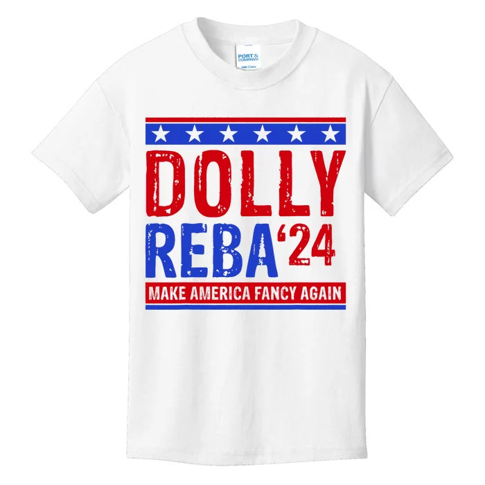 Dolly Reba 24 Make America Fancy Again Kids T-Shirt