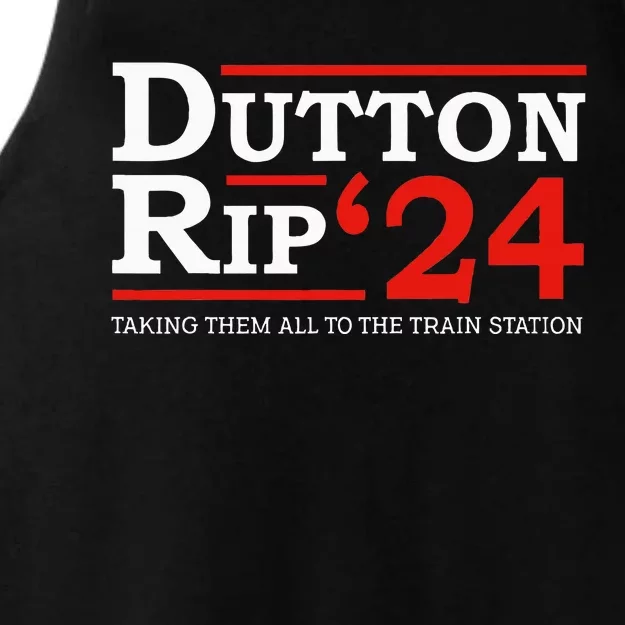 D.U.T.T.O.N Rip 2024 President Day 4th Of July Ladies Tri-Blend Wicking Tank