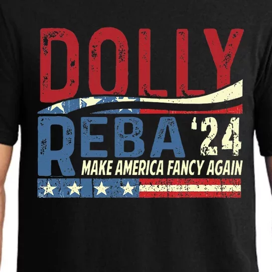 Dolly Reba 2024 Make America Fancy Again Flag Usa Pajama Set