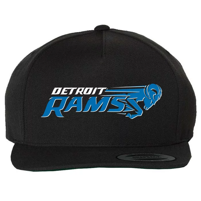 Detroit Rams 2022 Football Logo Wool Snapback Cap