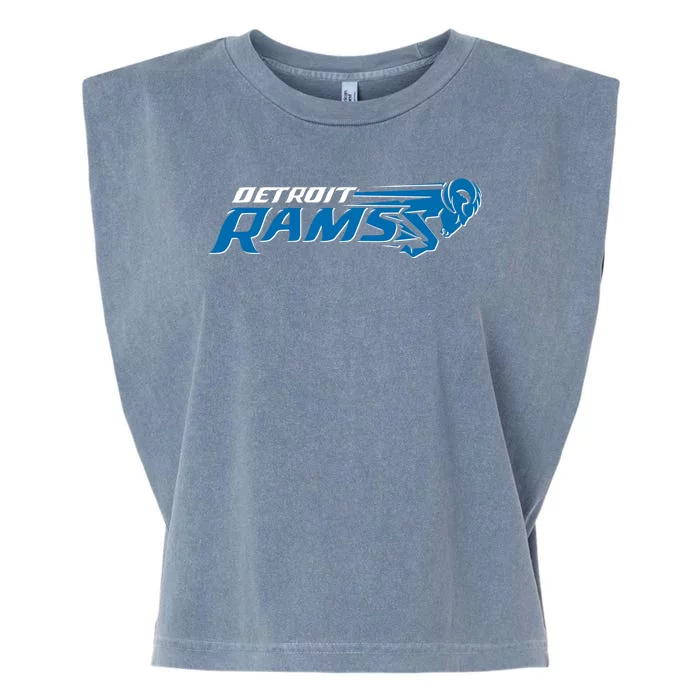 Detroit Rams 2022 Football Logo Garment-Dyed Women's Muscle Tee