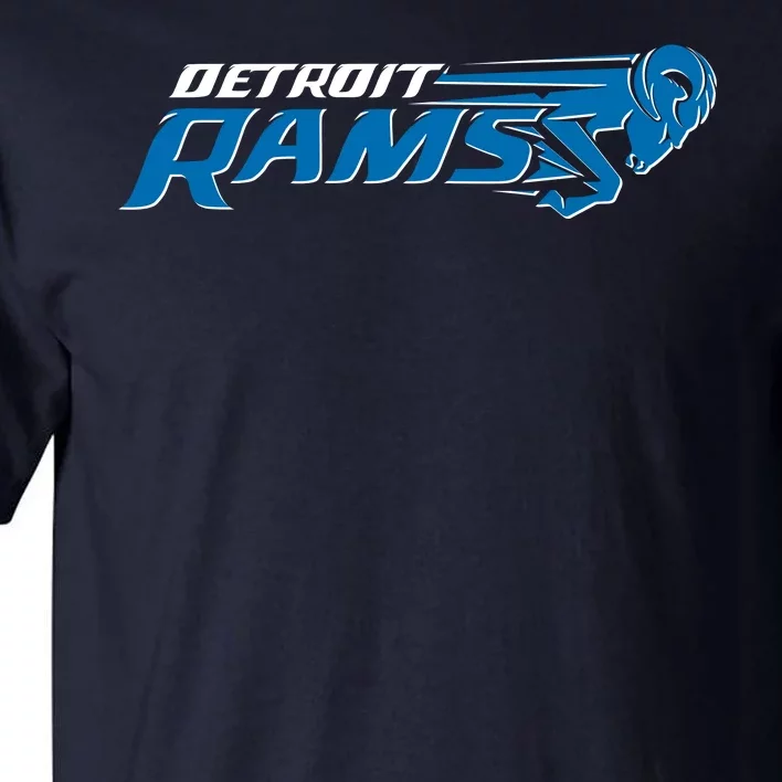 Detroit Rams 2022 Football Logo Tall T-Shirt