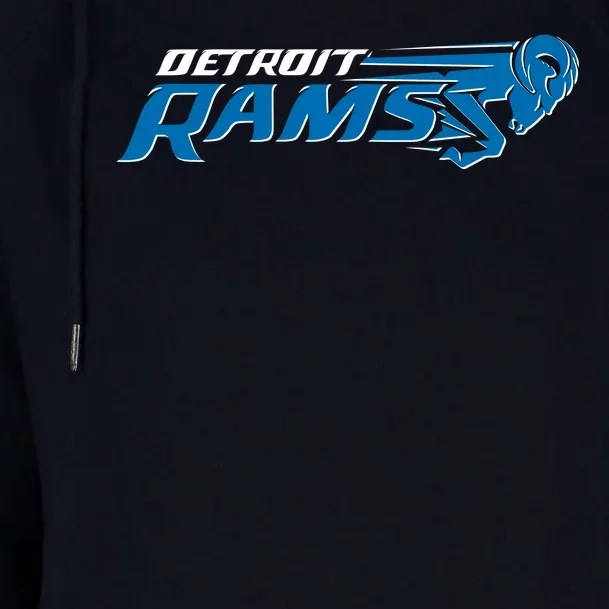 Detroit Rams 2022 Football Logo Womens Funnel Neck Pullover Hood