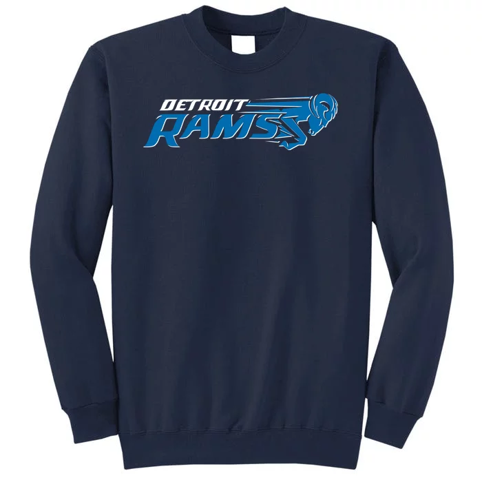 Detroit Rams 2022 Football Logo Tall Sweatshirt