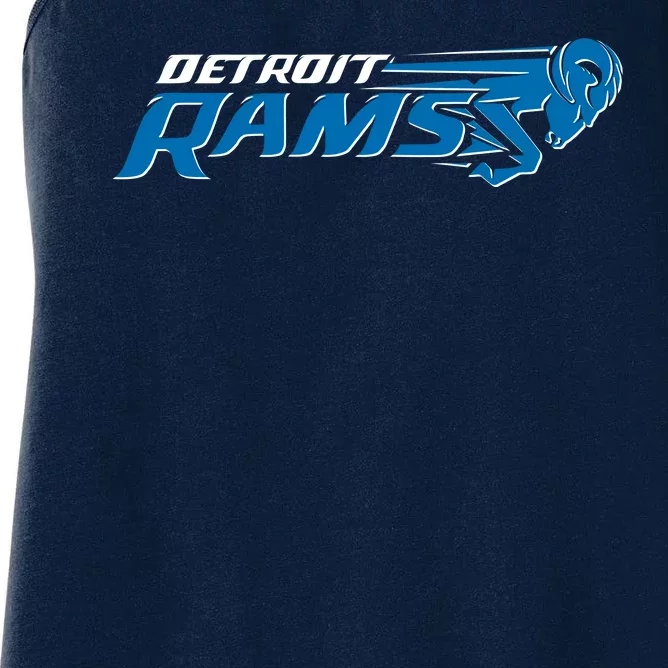 Detroit Rams 2022 Football Logo Women's Racerback Tank