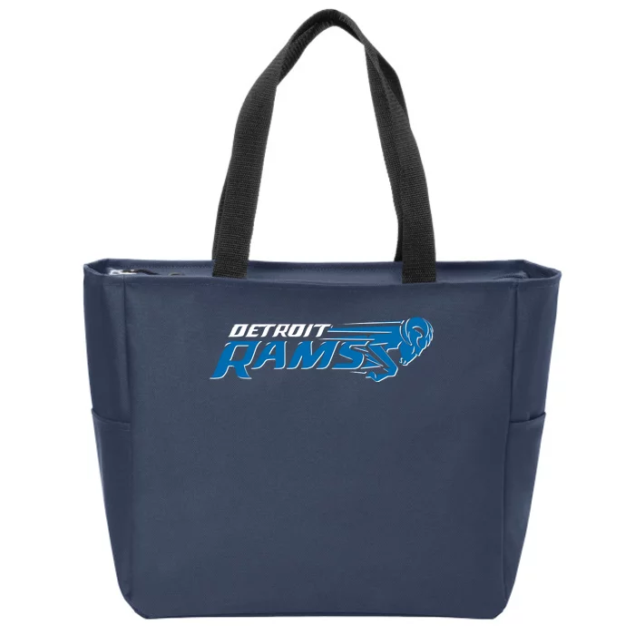 Detroit Rams 2022 Football Logo Zip Tote Bag