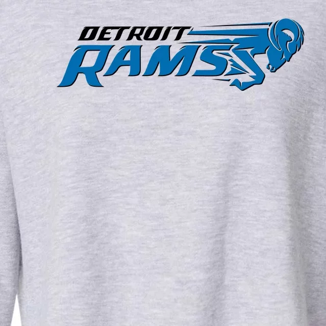 Detroit Rams 2022 Football Logo Cropped Pullover Crew