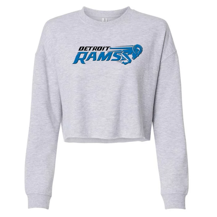 Detroit Rams 2022 Football Logo Cropped Pullover Crew