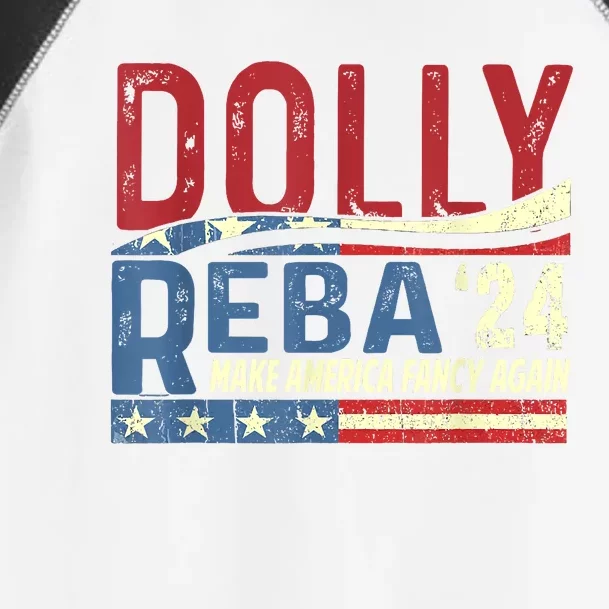 Dolly Reba 2024 Make America Fancy Again Flag Usa Toddler Fine Jersey T-Shirt