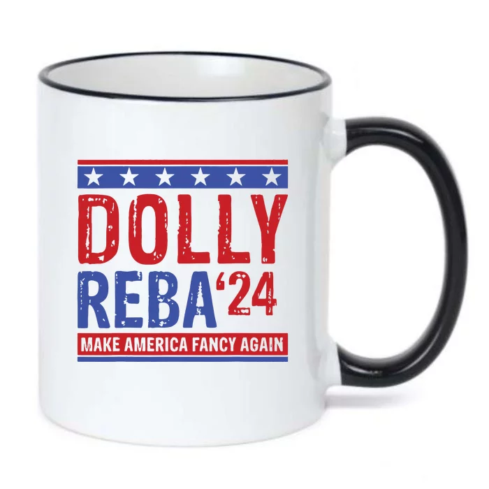 Dolly Reba 24 Make America Fancy Again Black Color Changing Mug