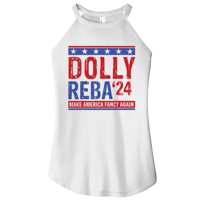 Dolly Reba 24 Make America Fancy Again Women’s Perfect Tri Rocker Tank