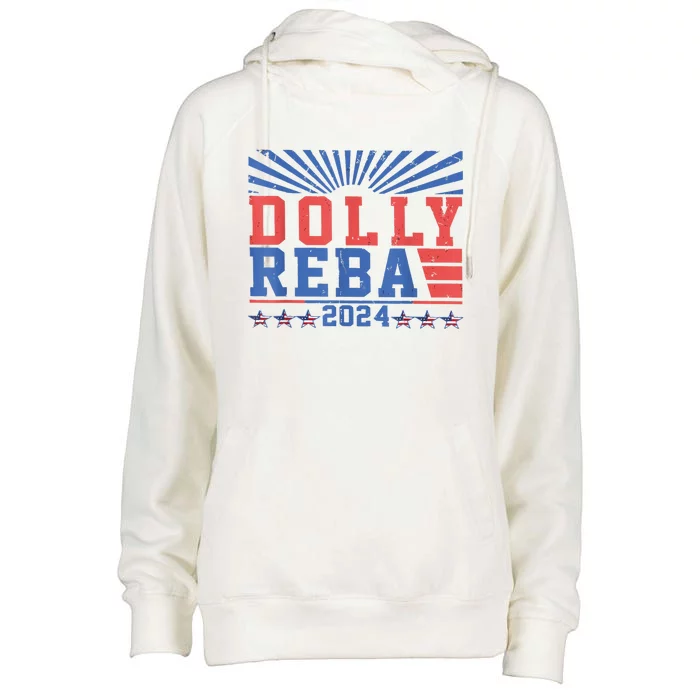 Dolly Reba 24 America Fancy Again 24 Womens Funnel Neck Pullover Hood